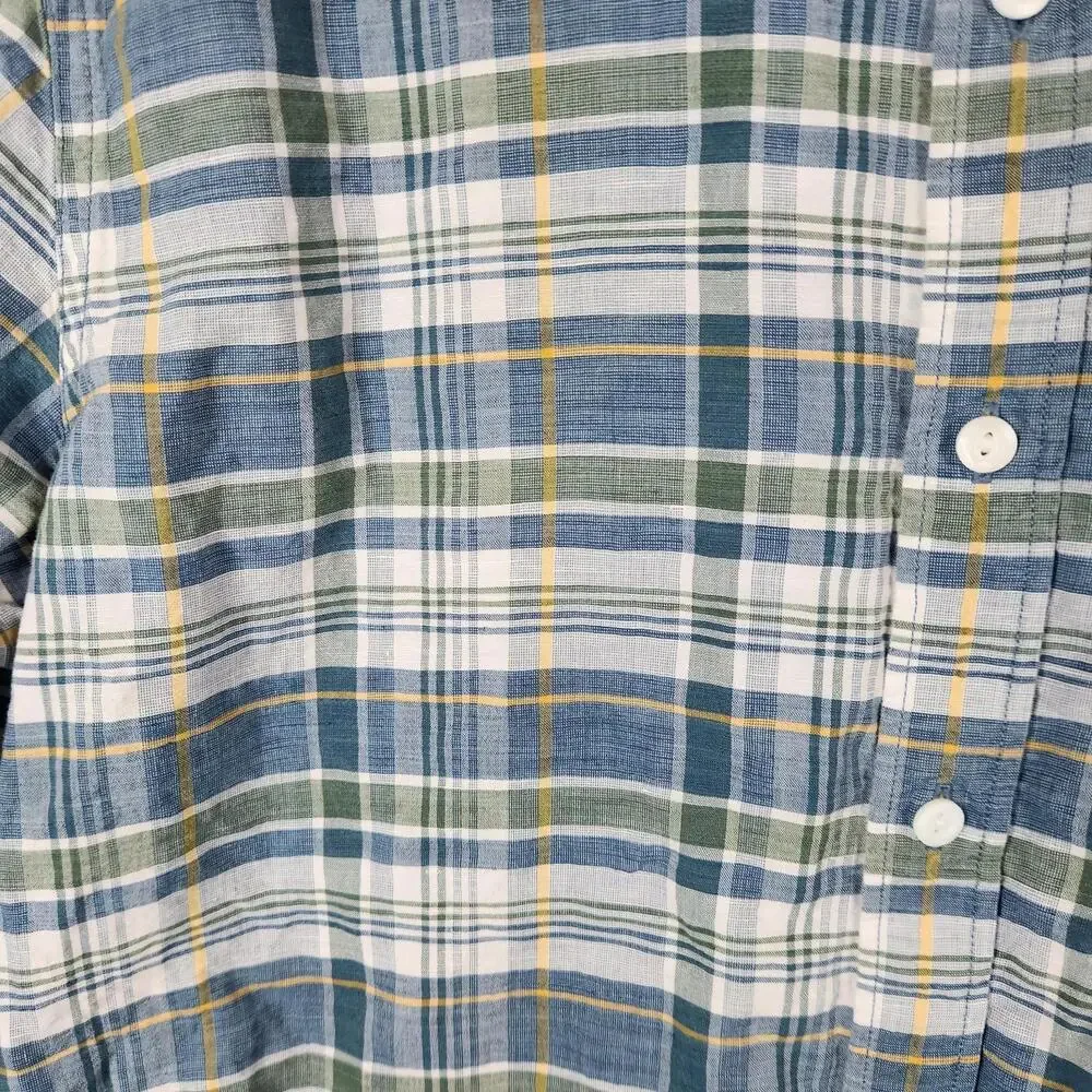 J Crew Plaid Slim Fit Shirt Multicolor Size‎ Large